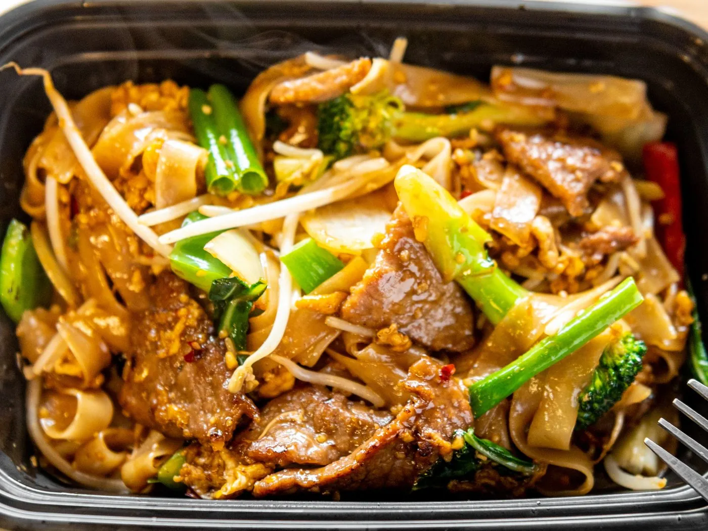 Pad Kee Mao (Drunken Noodles) at KK Pepper Thai Restaurant